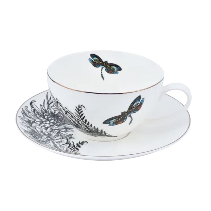Чашка з блюдцем Astera Charm Dragonfly, 400 мл (A0530-CS410-A)